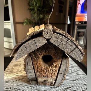 Rustic Wooden Birdhouse